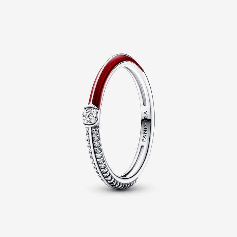 Ensemble Bague Pandora ME Pavé Red and Black | QZS-63121203