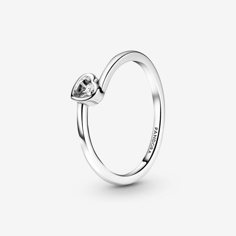 Bague Pandora Tilted Heart Solitaire | BRJ-53473849