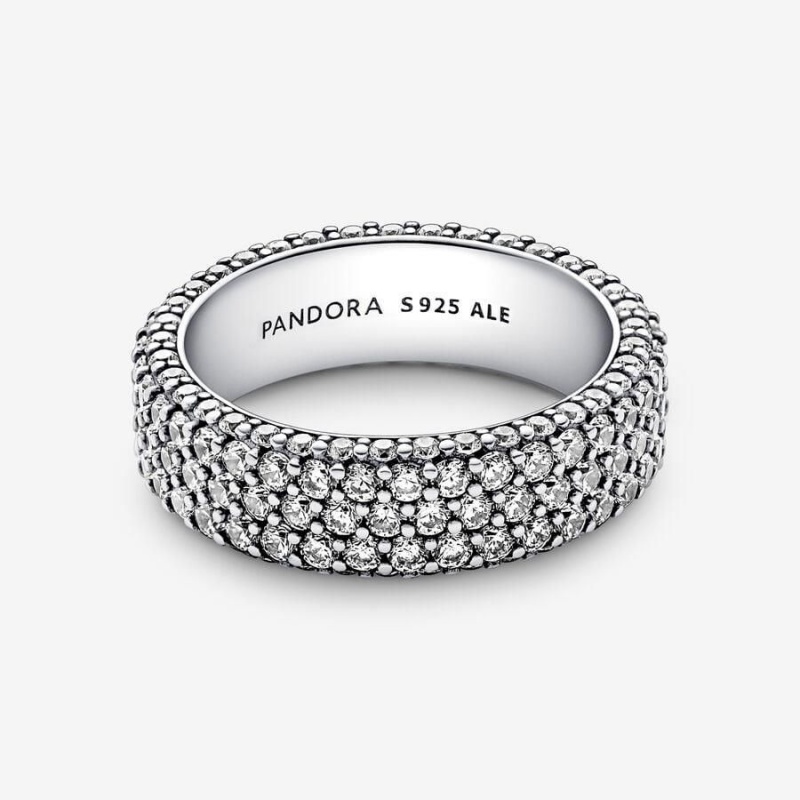 Bague Pandora Timeless Pavé Triple-Row | WQZ-71873337