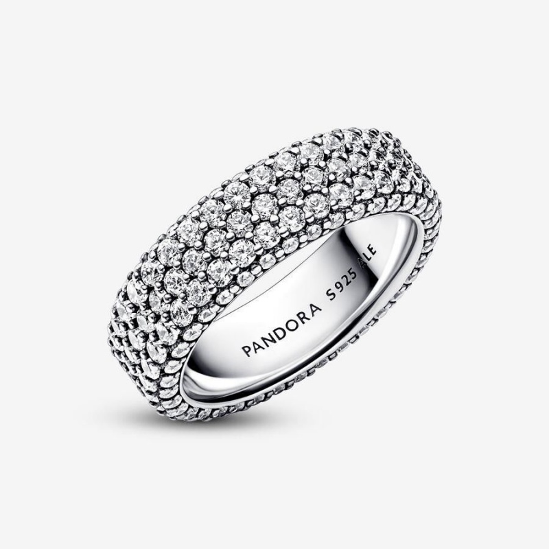 Bague Pandora Timeless Pavé Triple-Row | WQZ-71873337