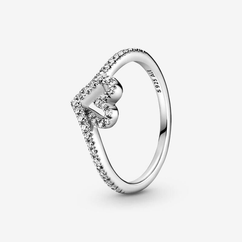 Bague Pandora Sparkling Wishbone Heart | ENF-76849641