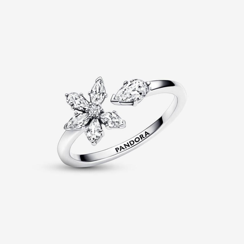 Bague Pandora Sparkling Herbarium Cluster Open | BWR-05645247