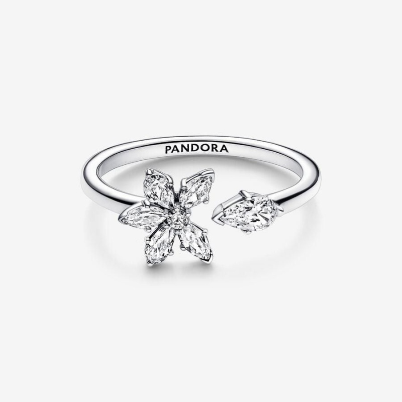 Bague Pandora Sparkling Herbarium Cluster Open | BWR-05645247