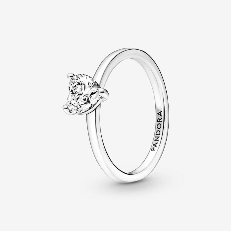 Bague Pandora Sparkling Heart Solitaire | PNJ-10831288