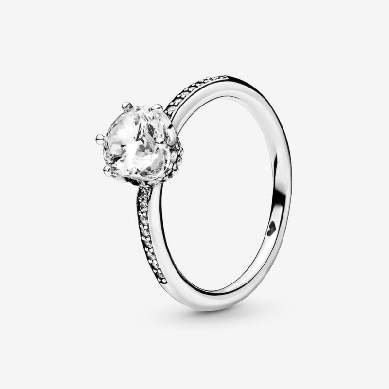 Bague Pandora Sparkling Crown Solitaire | NNJ-00784587