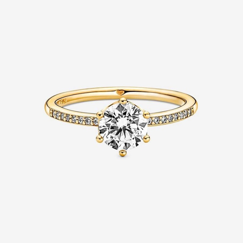 Bague Pandora Sparkling Crown Solitaire | VVN-57169601