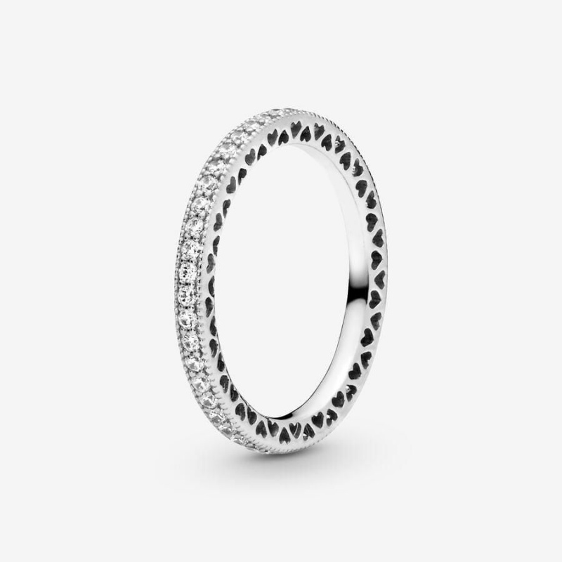 Bague Pandora Sparkle & Hearts | NZS-41566213