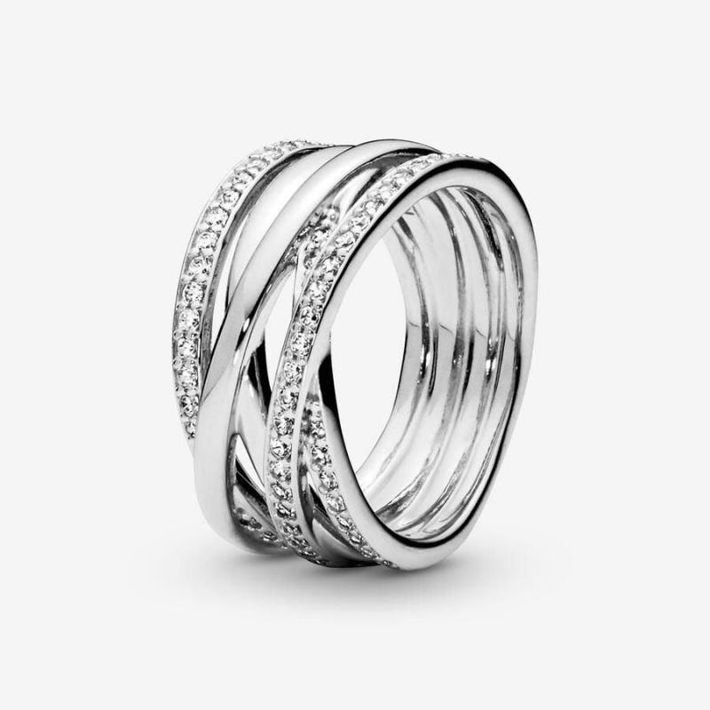 Bague Pandora Sparkling & Polished Lines | GOD-72656252