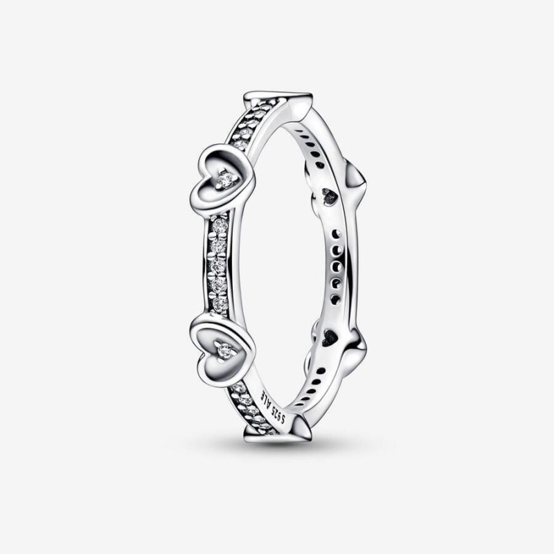 Bague Pandora Radiant Sparkling Hearts | KMJ-69409397