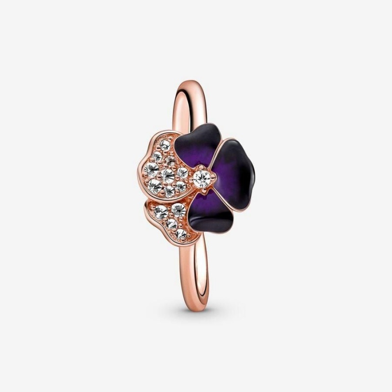 Bague Pandora Pansy Flower Violette | ZDA-96173372