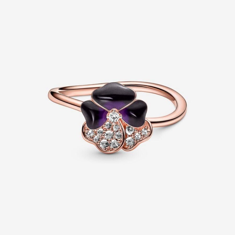 Bague Pandora Pansy Flower Violette | ZDA-96173372