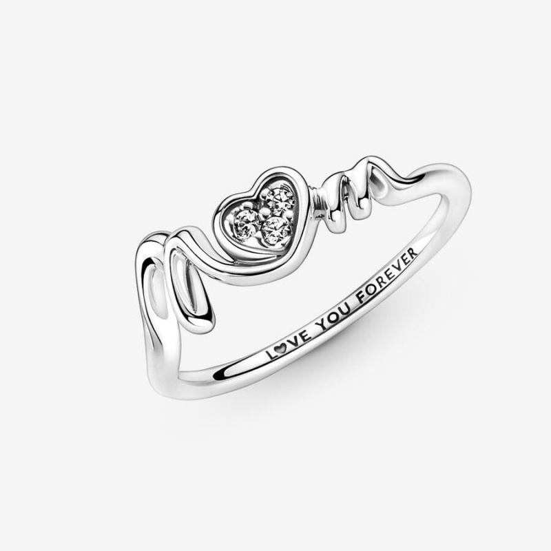 Bague Pandora Mom Pavé Heart | LBW-03997732