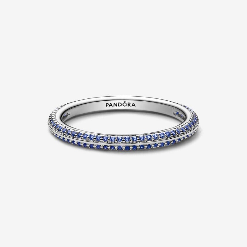 Bague Pandora ME Pavé Bleu | XXZ-56409630