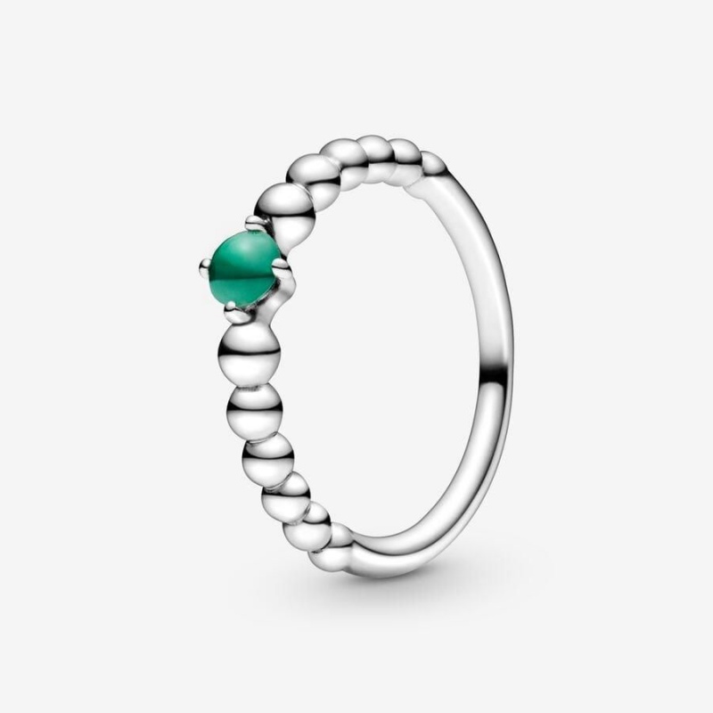 Bague Pandora May Rainforest Beaded Vert | FPE-32312261