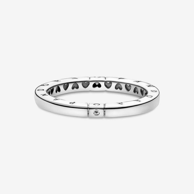 Bague Pandora Logo & Hearts | ATZ-03518290