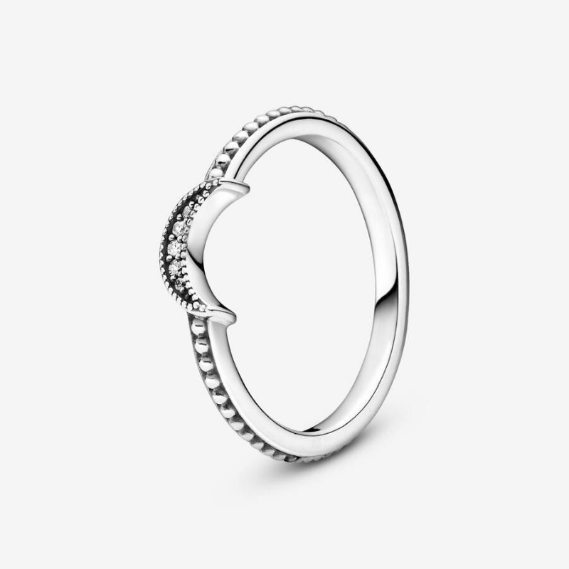 Bague Pandora Crescent Moon Beaded | BDJ-62618160