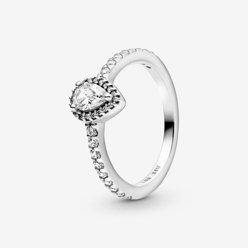 Bague Pandora Classiche Teardrop Halo | ELH-96294048