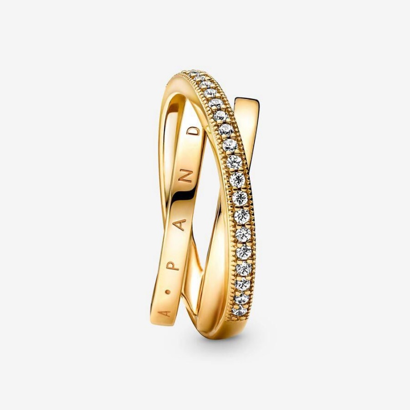 Bague Pandora Crossover Pavé Triple Band | IWX-37808828