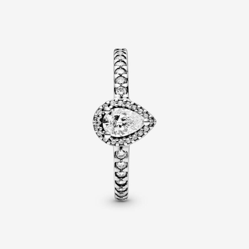 Bague Pandora Classiche Teardrop Halo | ELH-96294048