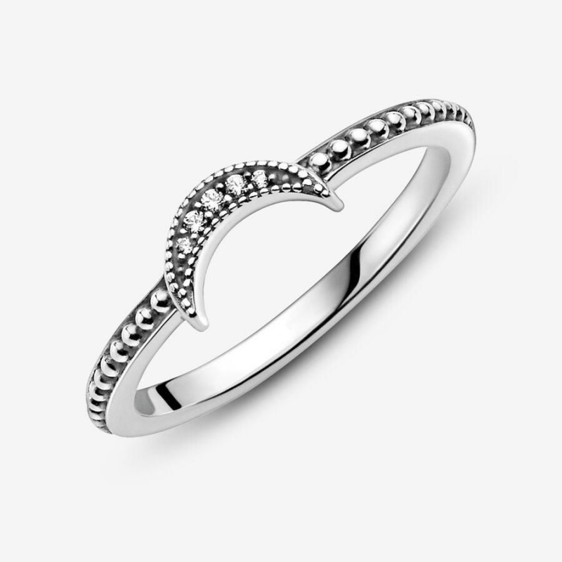 Bague Pandora Crescent Moon Beaded | BDJ-62618160