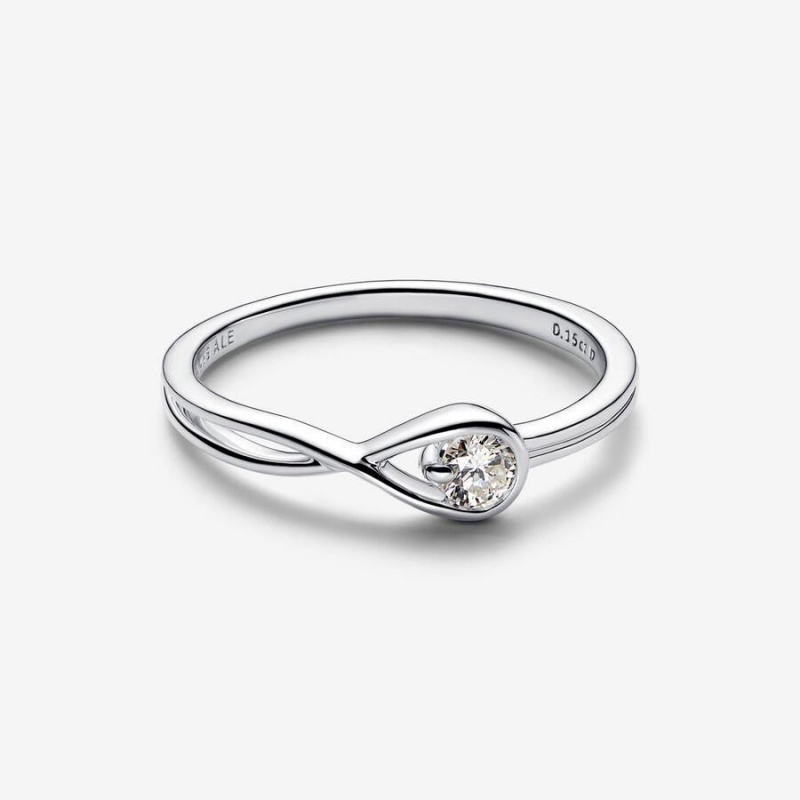 Bague Pandora Brilliance Lab-Created 0.15 ct tw Diamond | LJF-72896747