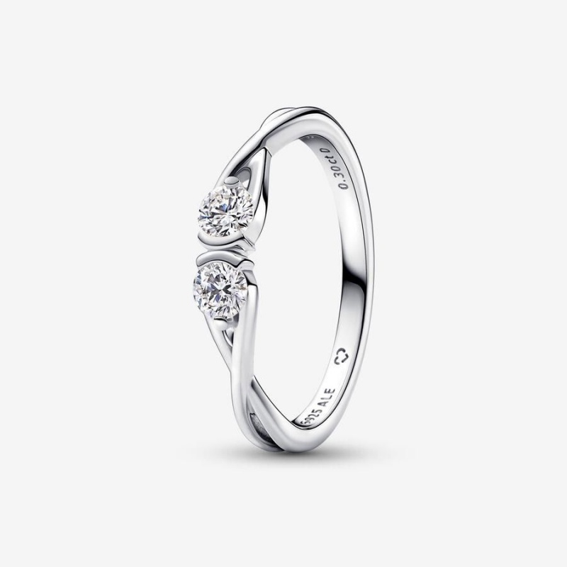 Bague Pandora Brilliance Double Facing Lab-Created 0.30 ct tw Diamond | FZQ-99862819