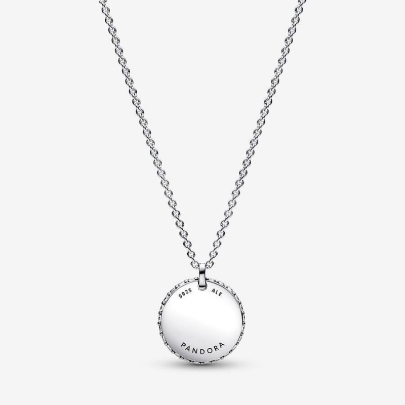 Collier avec Pendentif Pandora Timeless Pavé Round | KRO-12734461