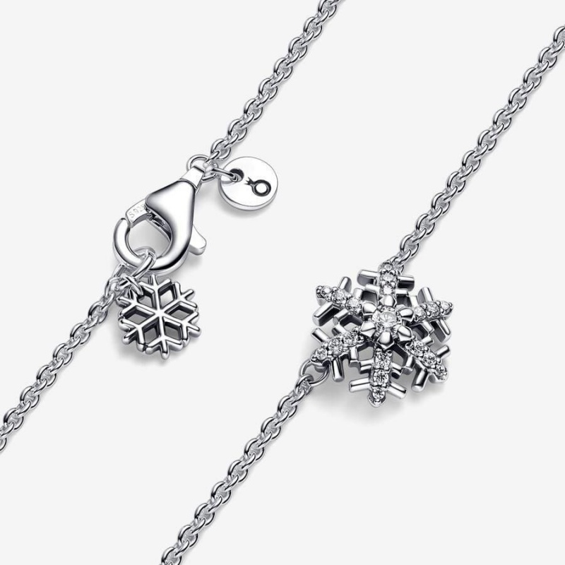 Collier avec Pendentif Pandora Sparkling Snowflake | MKO-21353275