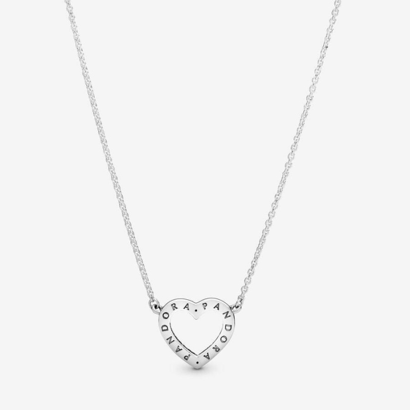 Collier avec Pendentif Pandora Sparkling Open Heart | MHD-10708978