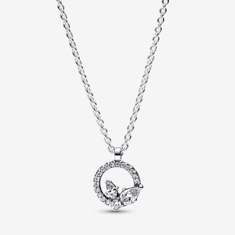 Collier avec Pendentif Pandora Sparkling Herbarium Circle & Cluster | YJI-68695582