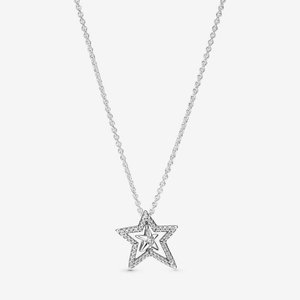 Collier avec Pendentif Pandora Pavé Asymmetric Star Collier | UQF-07520295