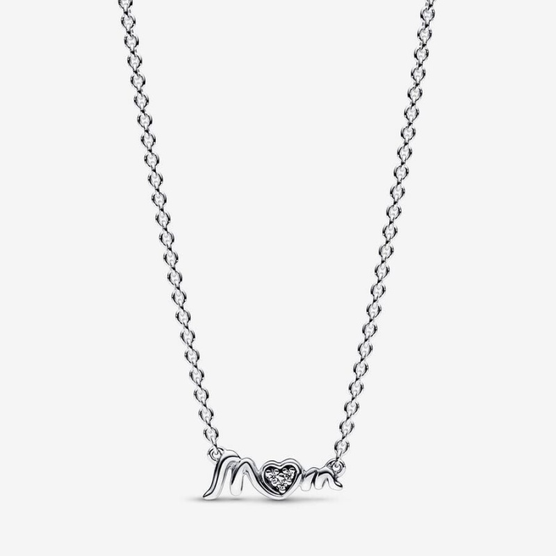 Collier avec Pendentif Pandora Mom Pavé Collier | UIB-97935819