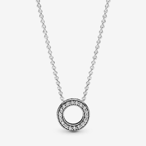 Collier avec Pendentif Pandora Logo Pavé Circle Collier | BDF-03101065