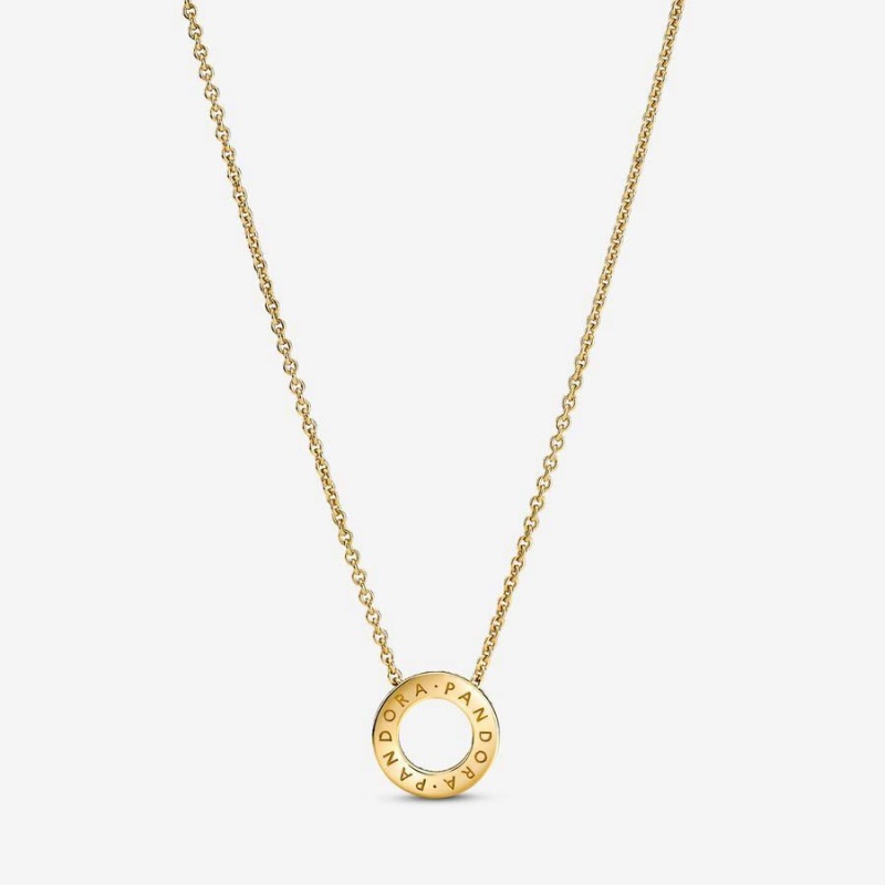 Collier avec Pendentif Pandora Logo Pavé Circle Collier | CAB-14303438