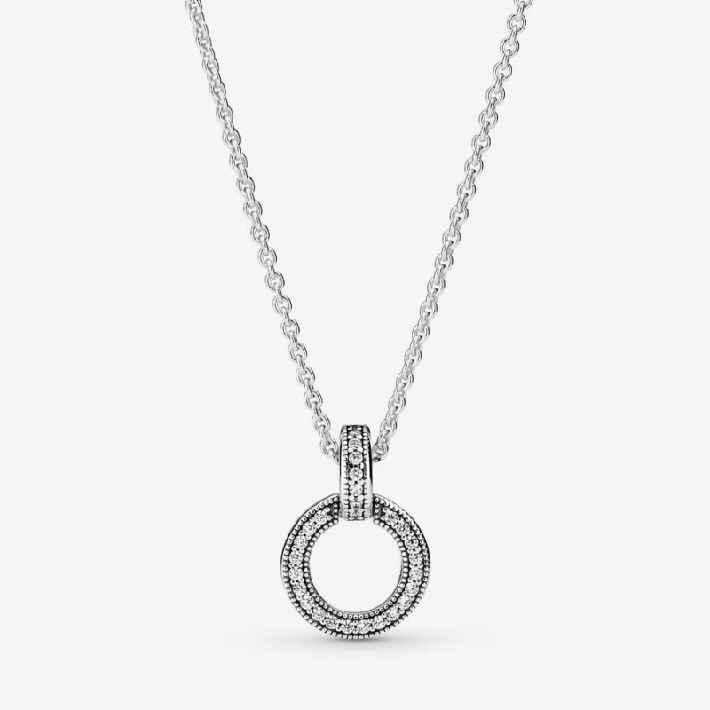 Collier avec Pendentif Pandora Double Circle | ECA-55123666