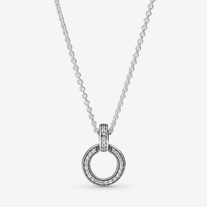 Collier avec Pendentif Pandora Double Circle | ECA-55123666