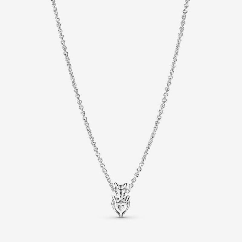 Collier avec Pendentif Pandora Double Heart Sparkling Collier | HTK-80962627