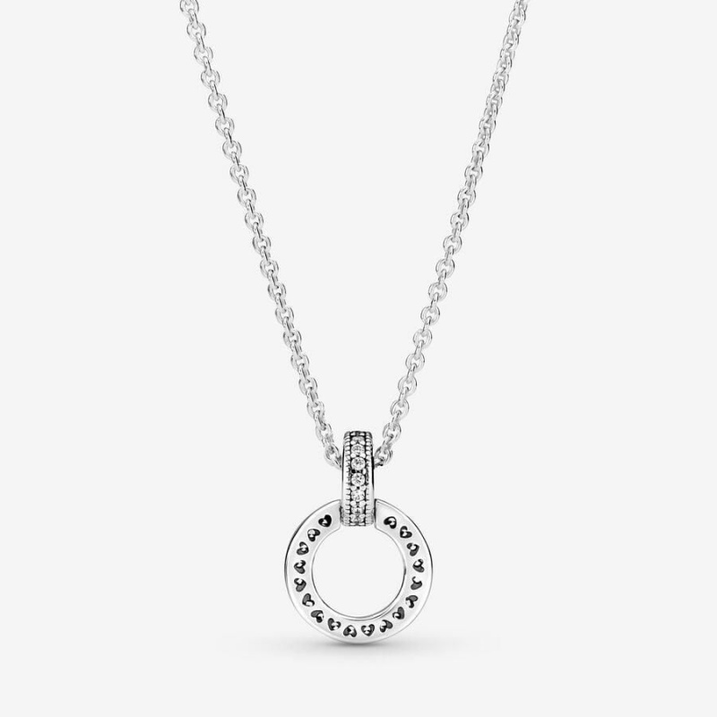 Collier avec Pendentif Pandora Double Circle | ECA-55123666