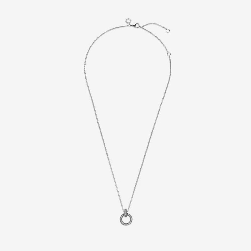 Collier avec Pendentif Pandora Double Circle | ECA-55123666