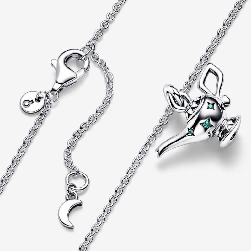 Collier avec Pendentif Pandora Disney Aladdin Magic Lamp Collier Turquoise | BBL-02733149