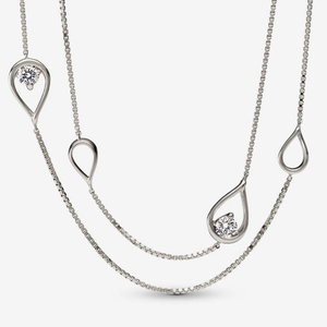 Collier avec Pendentif Pandora Brilliance Lab-Created 0.50 ct tw Diamond Long | CZN-80186297