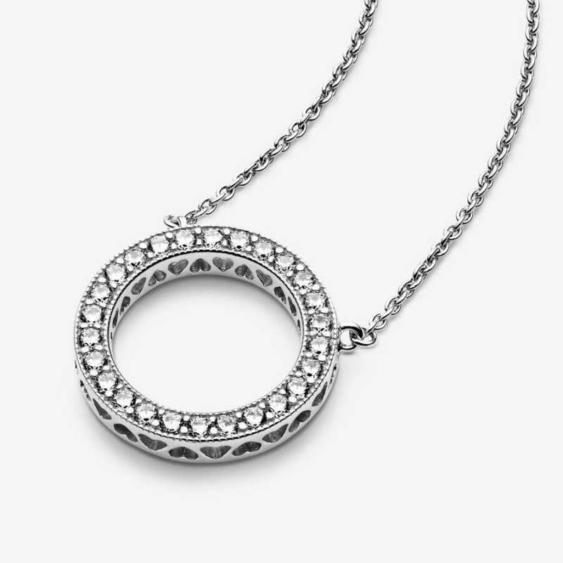 Collier avec Pendentif Pandora Circle of Sparkle | SIK-72355334