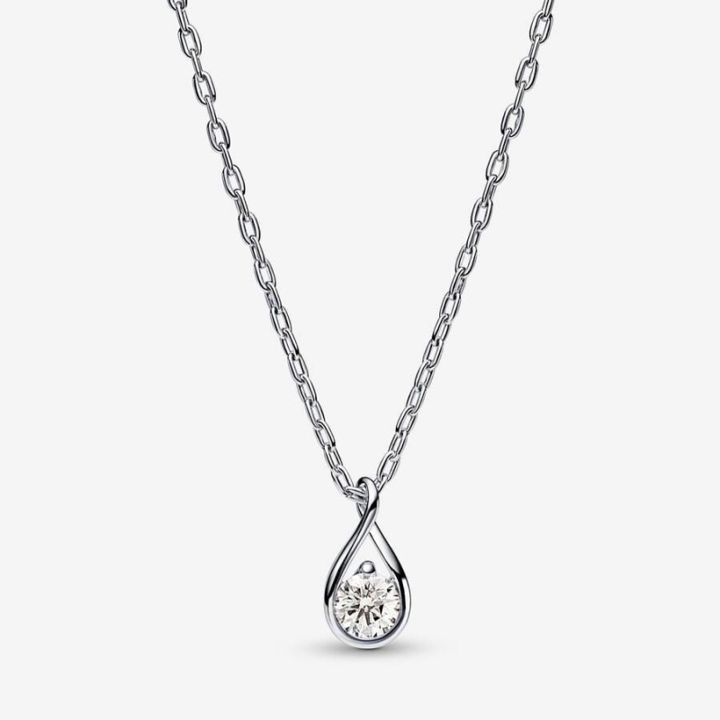 Collier avec Pendentif Pandora Brilliance Lab-Created 0.25 ct tw Diamond | YIO-98984708