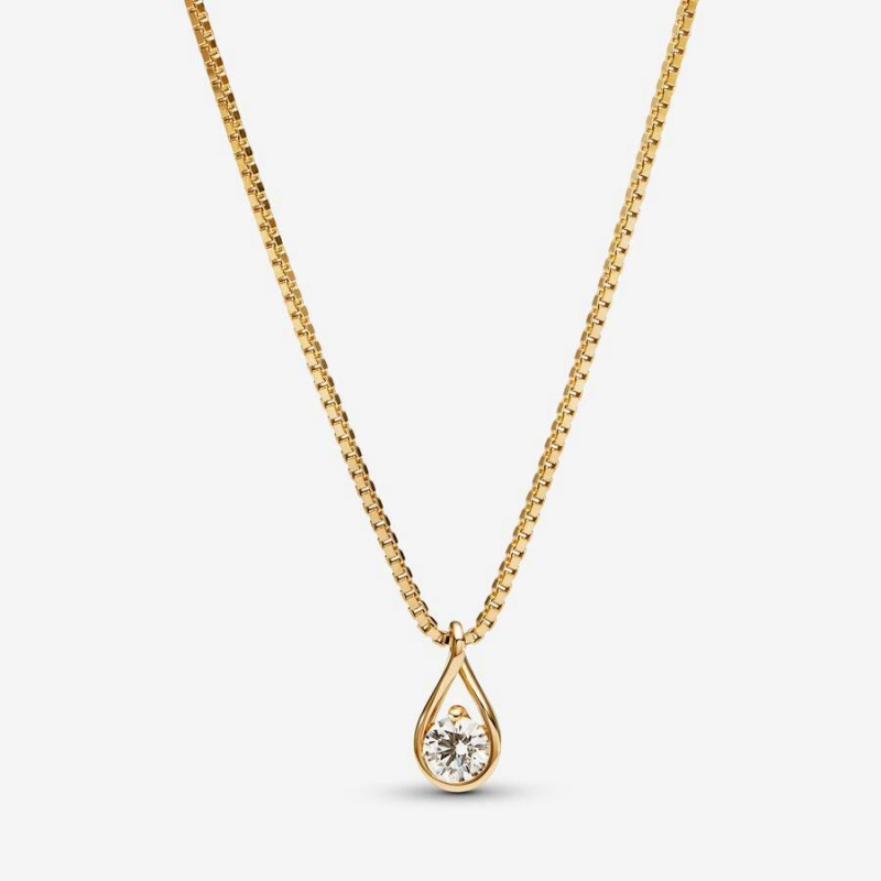 Collier avec Pendentif Pandora Brilliance Lab-Created 0.25 ct tw Diamond | SHK-85141849