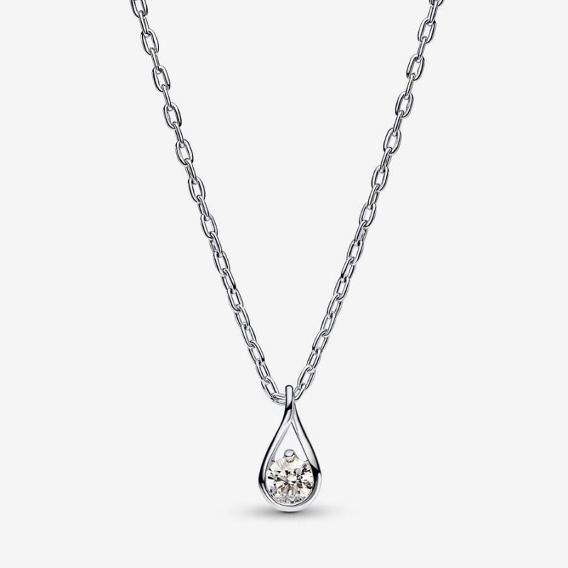 Collier avec Pendentif Pandora Brilliance Lab-Created 0.15 ct tw Diamond | ROX-77499764