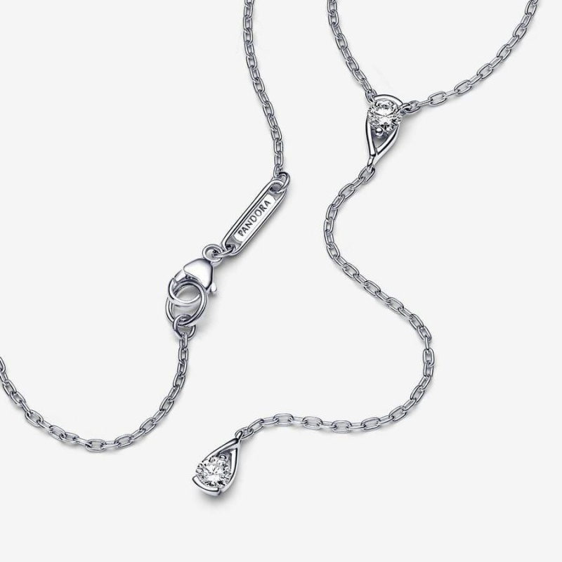 Collier avec Pendentif Pandora Brilliance Lab-Created 0.30 ct tw Diamond Drop | BBG-99760355